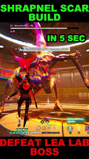 SHRAPNEL SCAR BUILD DEFEAT LEA LAB BOSS IN 5 SEC ONCE HUMAN #oncehuman #oncehumangame