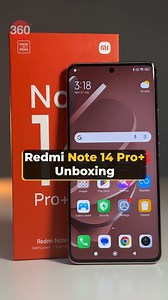 17K views · 225 reactions | Redmi Note 14 Pro+ Unboxing & First Look! #gadgets360 #redmi #xiaomi #redminote14series #unboxing #techreels . . . (Tech Reels, Unboxing, Tech, redmi note, redmi note 14 series, Redmi Note 14 Pro+, Xiaomi, Gadgets 360) | Gadgets 360 | Facebook