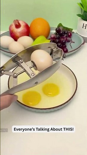 🔥Stainless Steel Egg Cracker 🥚 Easy Egg Cracking Tool for the Kitchen #3569 ‪@sovorsgadget‬