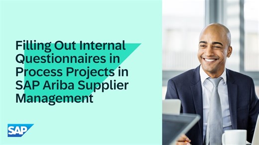 Filling Out Internal Questionnaires in Process Projects in SAP Ar