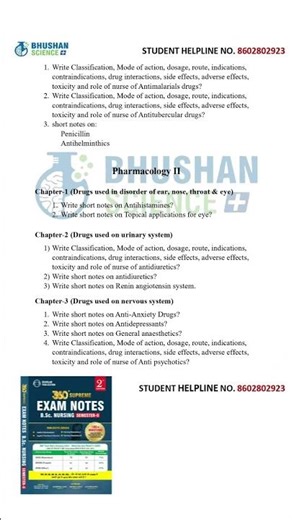 muhs pharmacology bsc nursing 4th sem #bscnursing2025 #bscnursingcourses #bhushansciencenursing