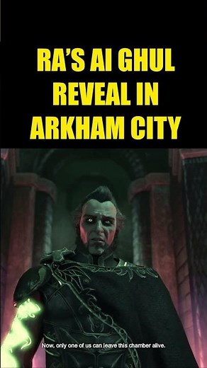 Ra's Al Ghul Reveal In Batman Arkham City #batman #dc #gaming