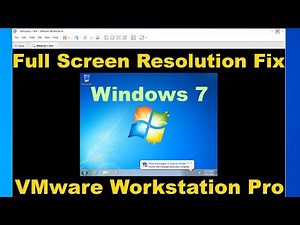 ✅ Windows 7 Full-Screen Resolution Fix in VMware Workstation Pro | Windows Resolution Problem