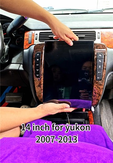 So advanced, I love it! #carmods #CarScreen #chevrolet #GMC #YUKON Viknav Upgrade 14 Inch Android Car Radio For GMC YUKON/Chevy Suburban Tahoe 2007-2013