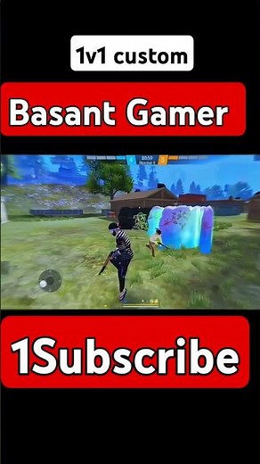 1v1 custom gameplay 💪💪👿👿 #ffcustomgame