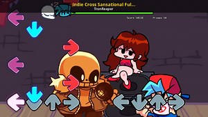 Indie Cross Sansational Full Chart Mod for Friday Night Funkin' | FNF Mods