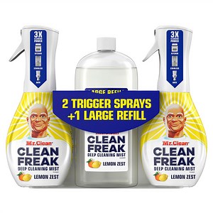 Mr. Clean Clean Freak Multi-Surface Cleaner, Lemon Zest, 2 trigger sprays   refill - Samsclub.com