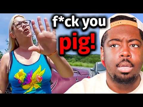 When Road Raging Karens think they're above the Law!