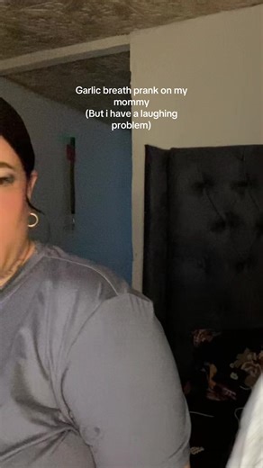 Garlic Breath Prank on Mommy (with Laughing Problem)
