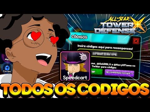 TODOS OS CODIGOS ATIVOS ALL STAR TOWER DEFENSE X