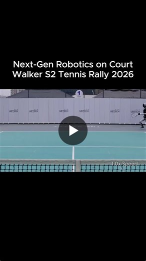 #thebotfeed #ubtech #walkers2 #humanoidrobots #robotics #robottennis #tennis #sports | The Bot Feed