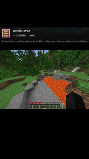 Minecraft Secret Base Map Mod #minecraft #shorts