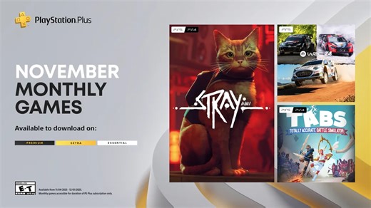 Stray leads November’s lineup of PS Plus games