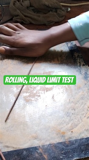 how to roll soil threads for plastic limits test/liquid limit test/ atterberg limits test #foryou #f