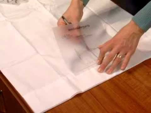 Embroidered Monogram Linen techniques