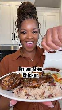 Brown Stew Chicken with all the flavor because I don’t play about that! #jamaicanrecipes #caribbean
