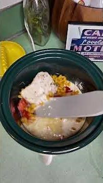 One portion tomato Boursin pasta in the crockpot #cookingforone #recipe