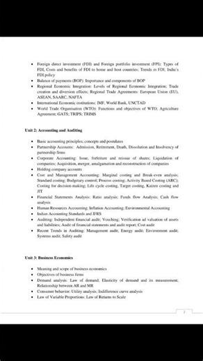 UGC - NET syllabus commerce