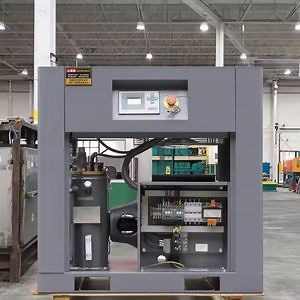 [Hot Item] 11kw Industrial Screw Compressors 15HP 380V 50Hz Three Phase Stationary Configuration Air PLC Essential Included