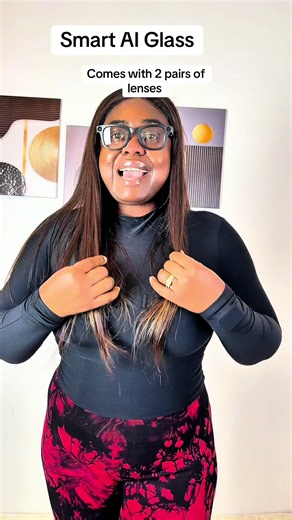 Smart AI glass comes with 2 pairs of lense#tiktokmademebuylt #dealdrops #smartglasses #giftideas #glasses