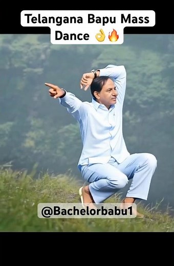 Telangana Bapu Dance 🔥 #ai #shorts #kcr #ktr #trs #brs #trending #peddi #ramcharan #dance #trend