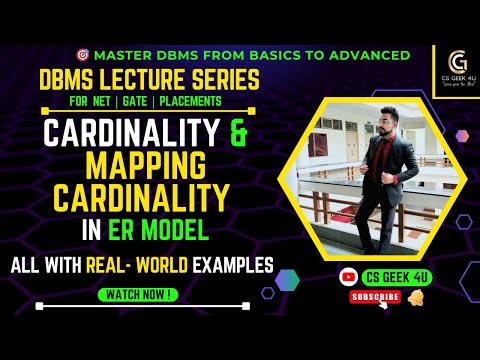 Cardinality & Mapping Cardinality in ER Model | Explained with Real-World Examples