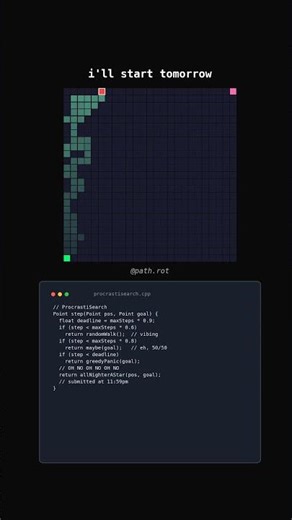 ProcrastiSearch pathfinding algorithm