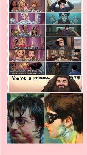 Harry Potter is Actually a Disney Princess 😂🔥 #Shorts #memes #harrypotter #viral