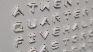 The Word Clock You Can Feel