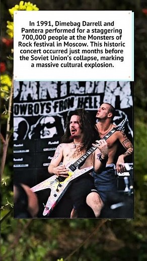Dimebag Darrell: Moscow 1991 Monsters of Rock 🎸