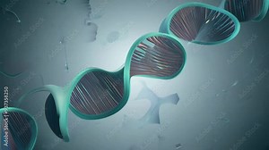 Exploring the structure and function of DNA at the molecular level in a scientific animation