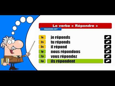 La conjugaison du verbe Répondre # Indicatif Présent