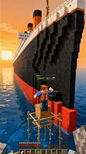 How To Build the Titanic in Minecraft #minecraft #shorts