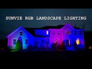 SUNVIE RGB LED Custom Landscape Light & Transformer Setup Full Install & Review