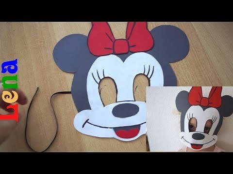 Kreative Kids mit Lena - Minni Maus Maske basteln