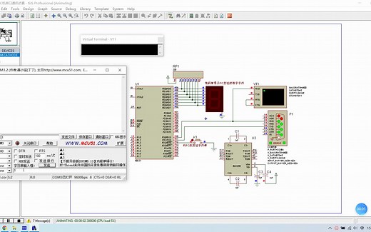 基于单片机的蓝牙模块通信+电脑串口助手+Proteus仿真模拟通信