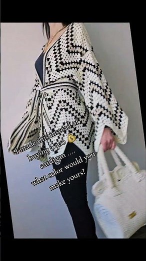 Easy Crochet Cardigan Pattern - Boho Kimono Wrap Top DIY
