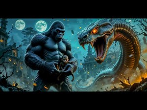 "Gorilla vs Giant Snake 🐍🔥 Epic Jungle Fight | Hollywood Short Film | 4K Cinematic