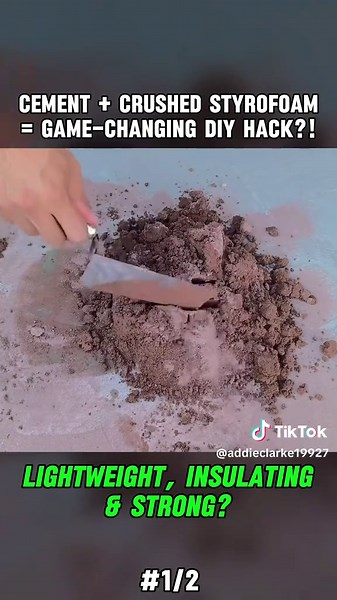 Innovative Flowerpot Made with Cement and Styrofoam