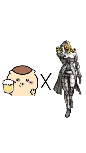 Mario Hesseldahl on Instagram: "I'm almost done with fusing the Chiikawa and Steel Ball Run characters, which one has been your favorite so far? #chiikawa #jojobizarreadventure #steelballrun #kurimanju #funnyvalentine #jojo"