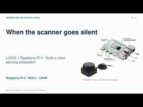 Embedded Linux Project Support 3: Raspberry Pi 4, LiDAR and Robot Sensing