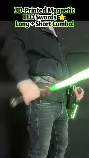 Magnetic LED Sword Duo — 3D Printed and Epic! ⚔️