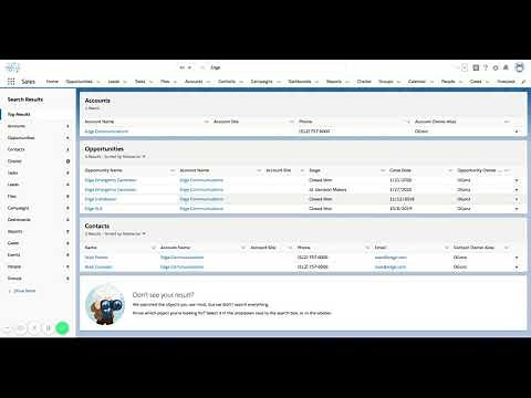 Salesforce Explained: Basics on Global Search