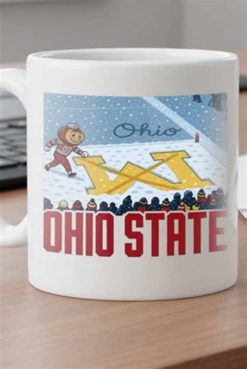 The ultimate mug for Rivalry Week. 🏈❌ Limited stock available! Get yours before kickoff. 🛒 #OhioState #Buckeyes #GoBucks #BeatMichigan #TheGame #OSUfootball #CollegeFootball #RivalryWeek #BuckeyeNation #MugCollection