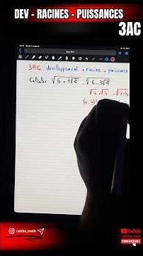 Développement, factorisation et puissance maîtrise les bases avec PROF @rahibe_math