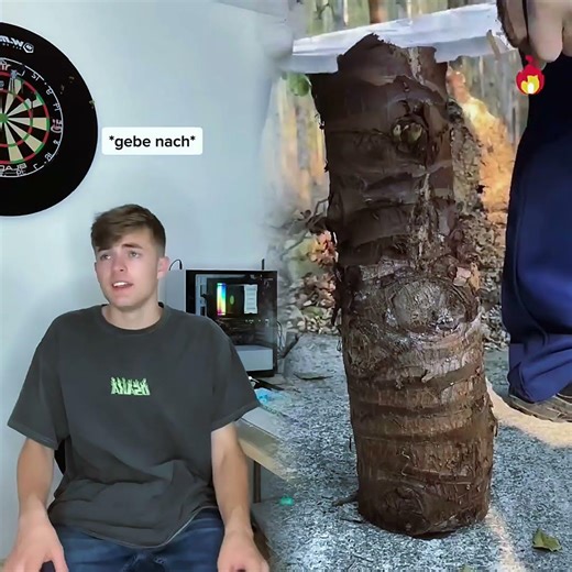 Wie die Mutter immer die Tür mit den Fuß aufschlägt