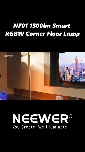 🌈 Get 30% OFF the NEEWER NF01 Smart RGBW Corner Lamp—1500lm eye-friendly light, 16M colors, AI scenes, music sync, and easy app/voice control. Instantly upgrade any room | Neewer