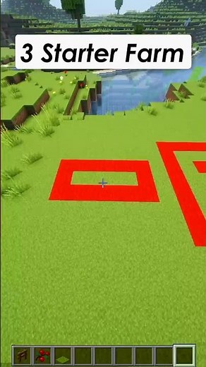 Minecraft 3 Starter Farms 🌱 Easy Survival Setup! #minecraft #minecraftfarm #minecraftguide