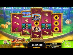THE WIZARD OF OZ SCARECROW Video Slot Casino Game with an EPIC WIN FREE SPIN BONUS