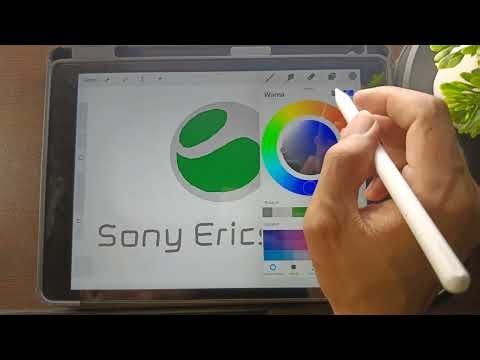 Gambar Logo Sony Ericsson di iPad | Logo Legendaris HP Jadul Era 2000-an